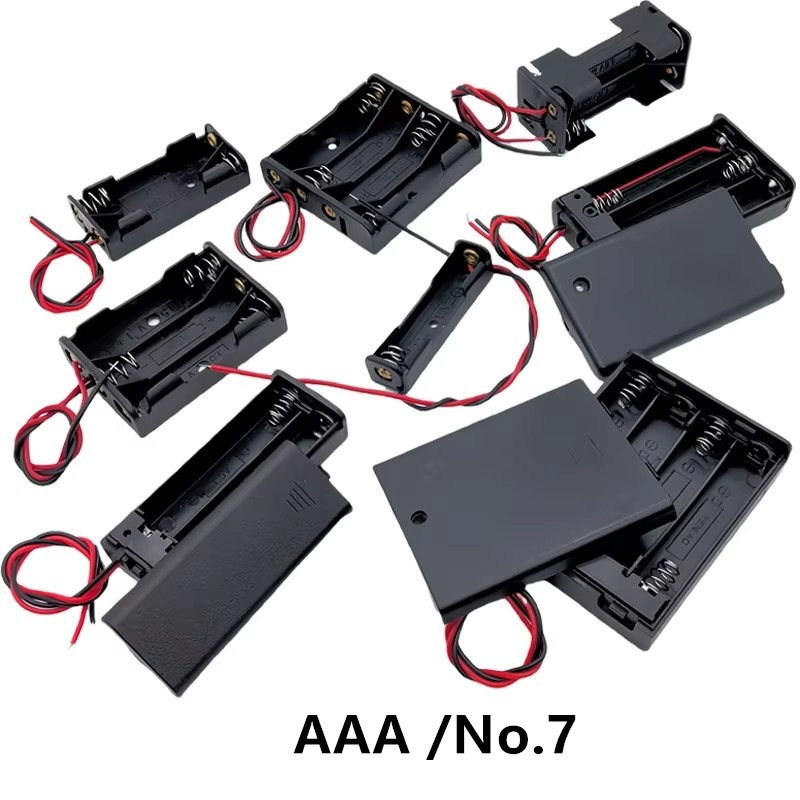 Battery Case Storage - 10 Stuks AAA/No.7 Batterij Opbergdoos Met
