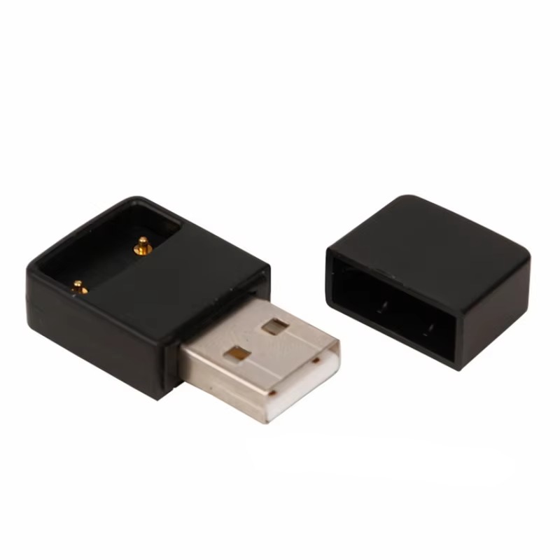 Vaping Goods - Draagbare zwarte USB-batterijlader Aansluiting Oplaadpoort voor