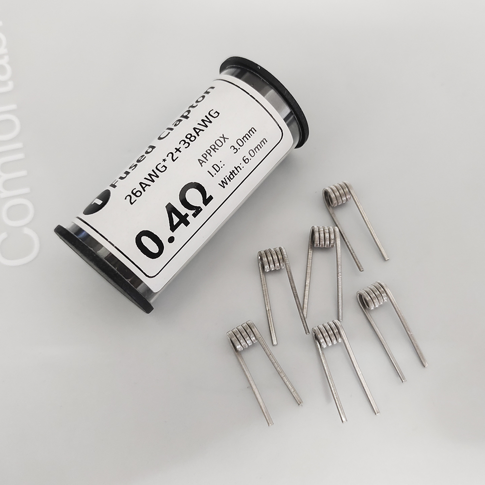 Coil Building Kit - 6 stuks Ni80 26x2+38AWG ID3.0 0,4ohm