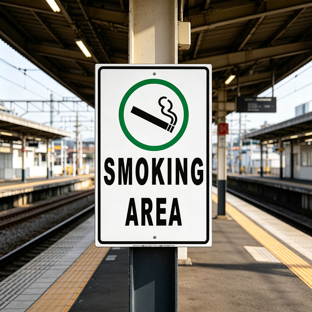 Vaping Store - Veiligheidsbord Roken en vapes gebruiken toegestaan