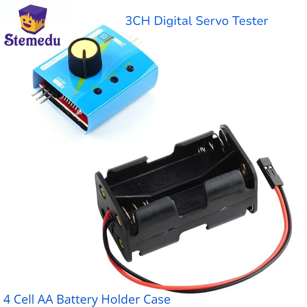 Battery Case Storage - 3CH Digitale Servo Tester ESC Speed