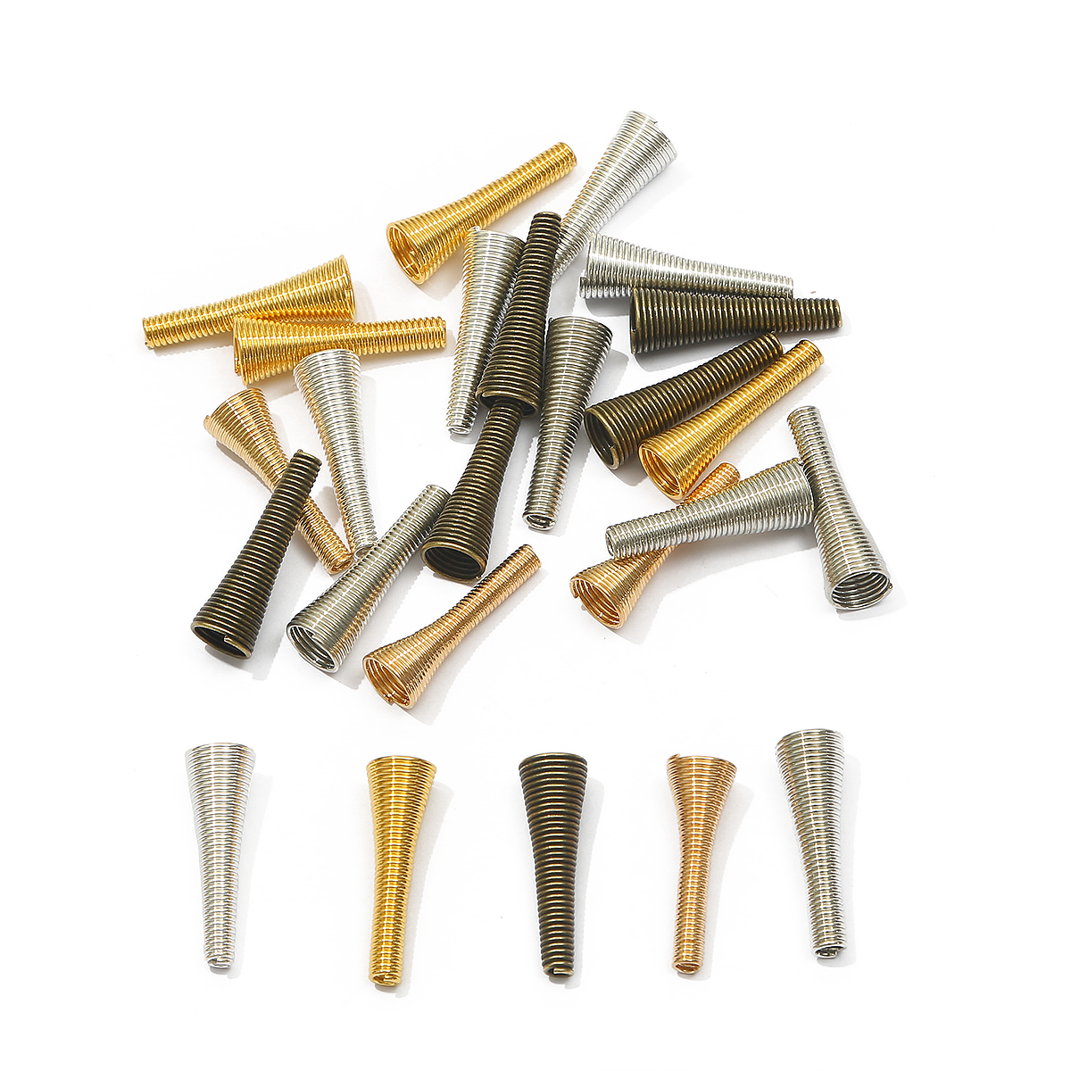 Coil Building Kit - 10 Stuks Metalen Lente Trechter Vormige