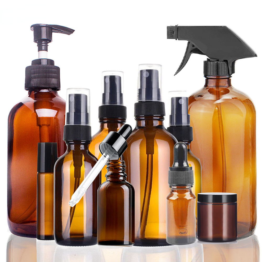Juice Bottle Dropper - 10/15/20/30/50/100/500 ml Amber Glas Spray/druppelflesjes Spuit