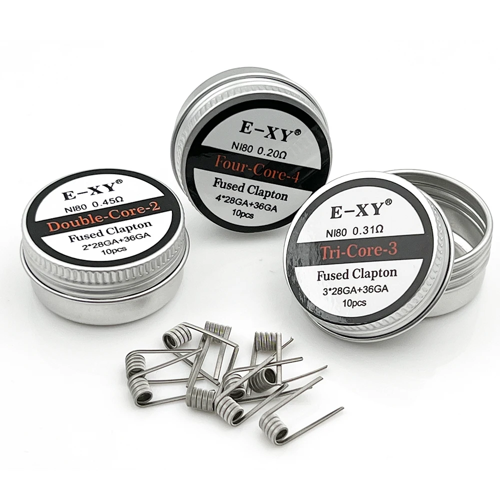 Coil Building Kit - 10 stks/doos Ni80 Prebuilt Coil Gesmolten