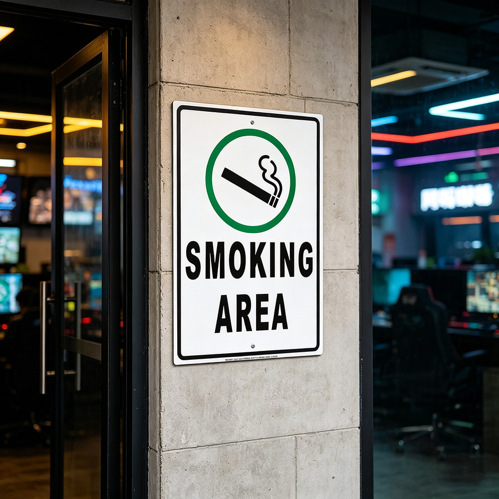 Veiligheidsbord Roken en vapes - Vaping Store recensie en prijs