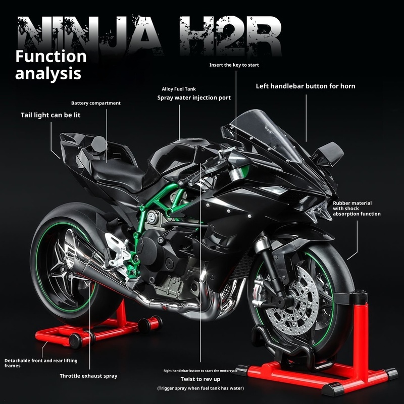 Kawasaki Ninja H2R schaal 1:9  - Battery Case Storage recensie en prijs