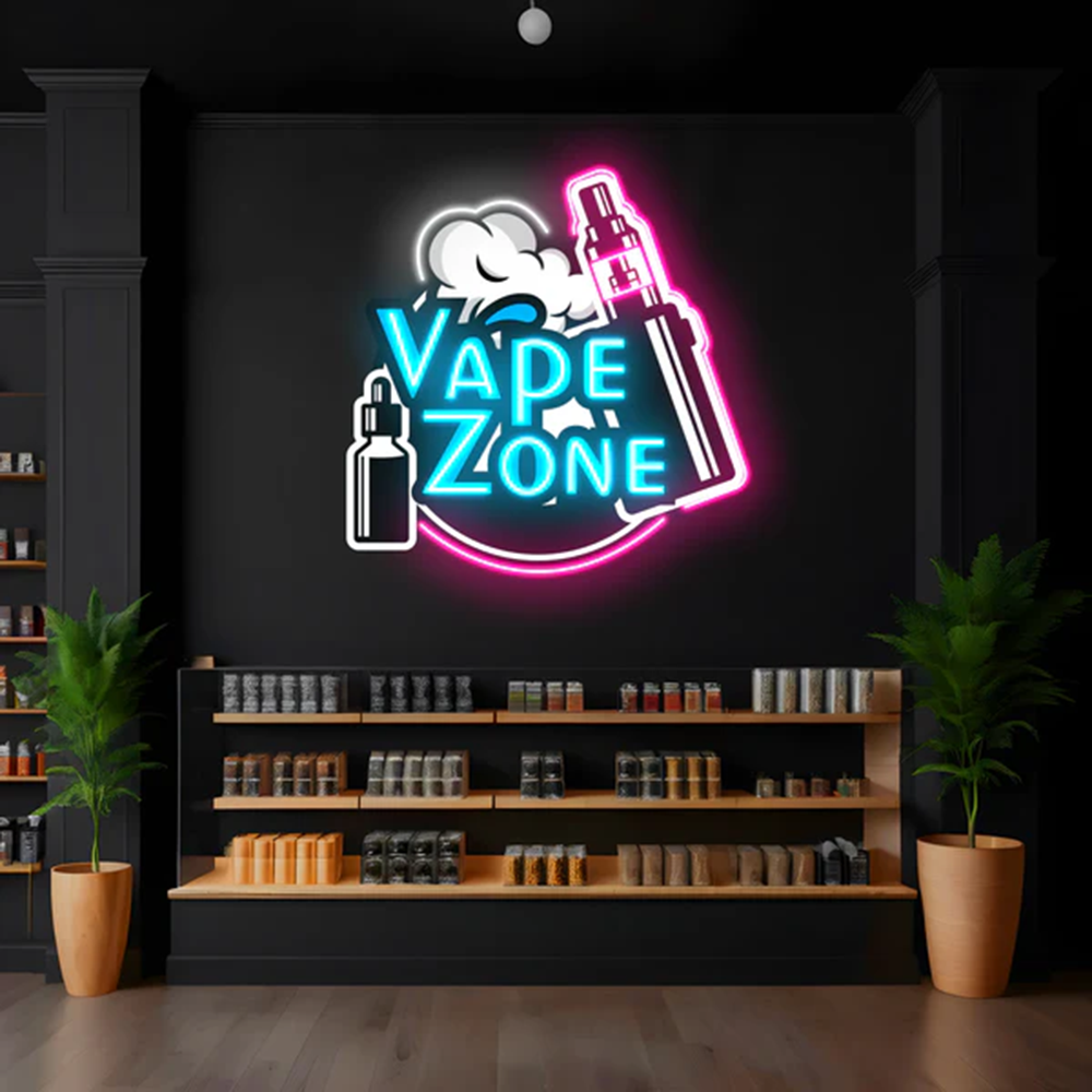 Sigaret Vape Neon Sign, Open V - Vaping Store recensie en prijs