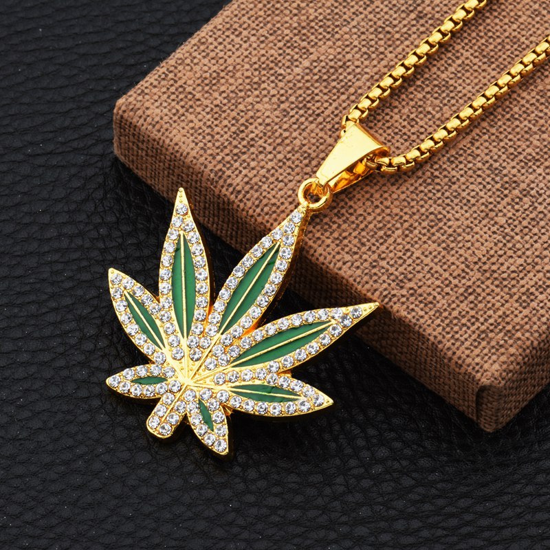 Strass Wiet Hanger Ketting Man - Dry Herb Vaping Accessories recensie en prijs