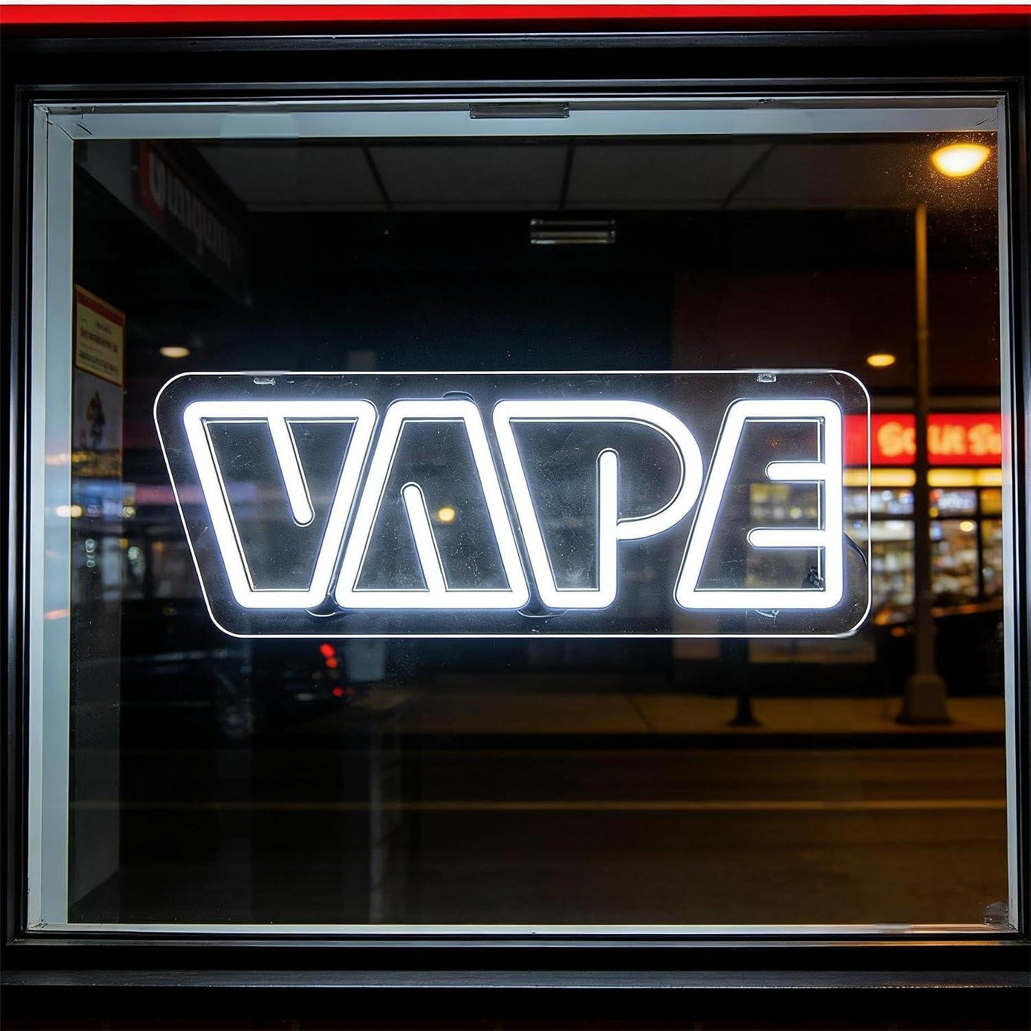 VAPE Neon Sign USB dimbaar LED - Vaping Store recensie en prijs