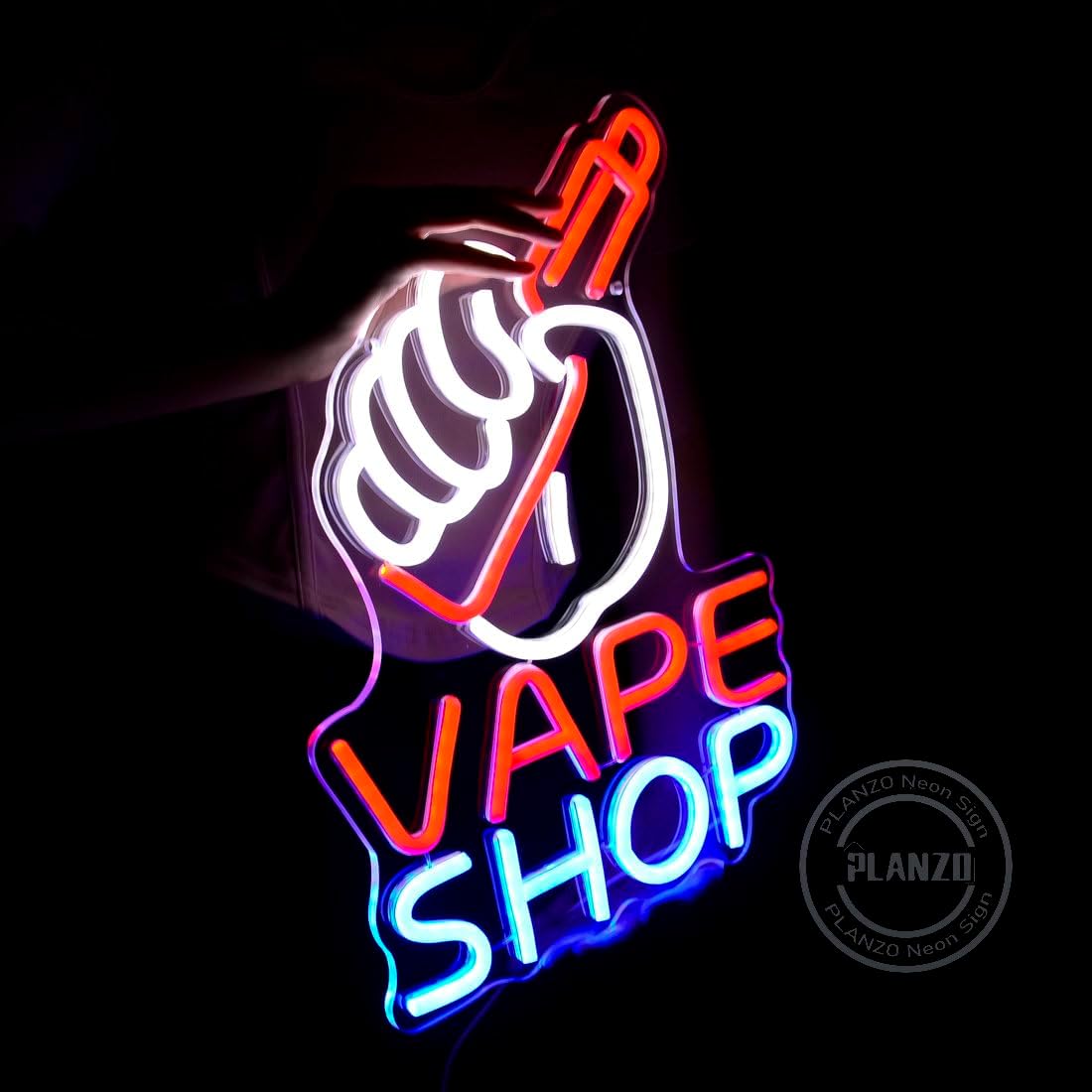 VAPE Shop Neonbord voor rookwi - Vaping Store recensie en prijs