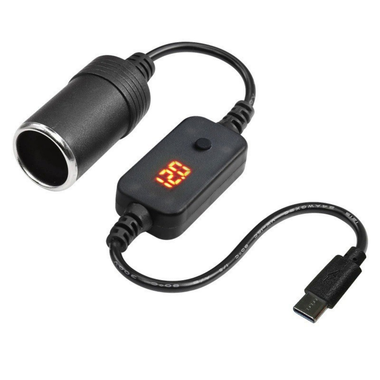 1Pc USB-C naar 12V Sigarettena - Accessories Experts Vape recensie en prijs