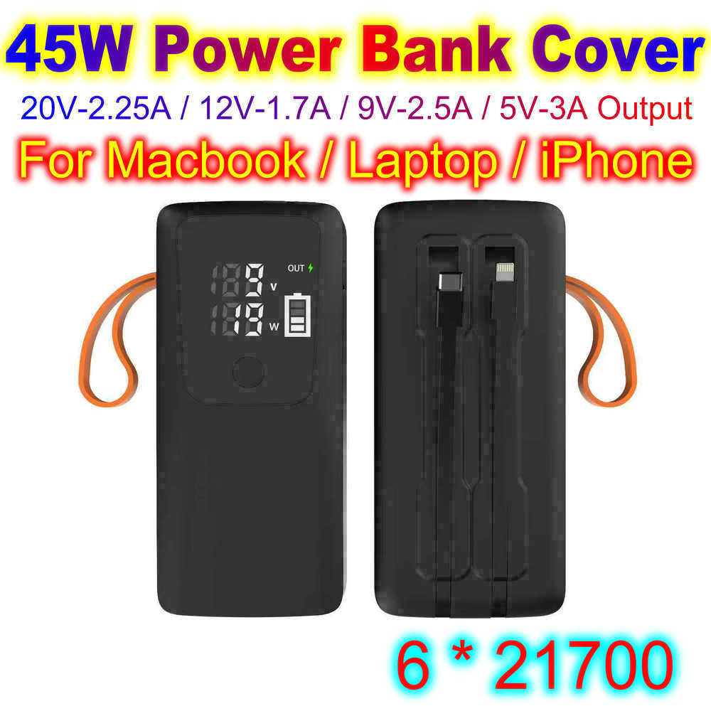 45W Power Bank Shell 21700 Bat - Battery Case Storage recensie en prijs